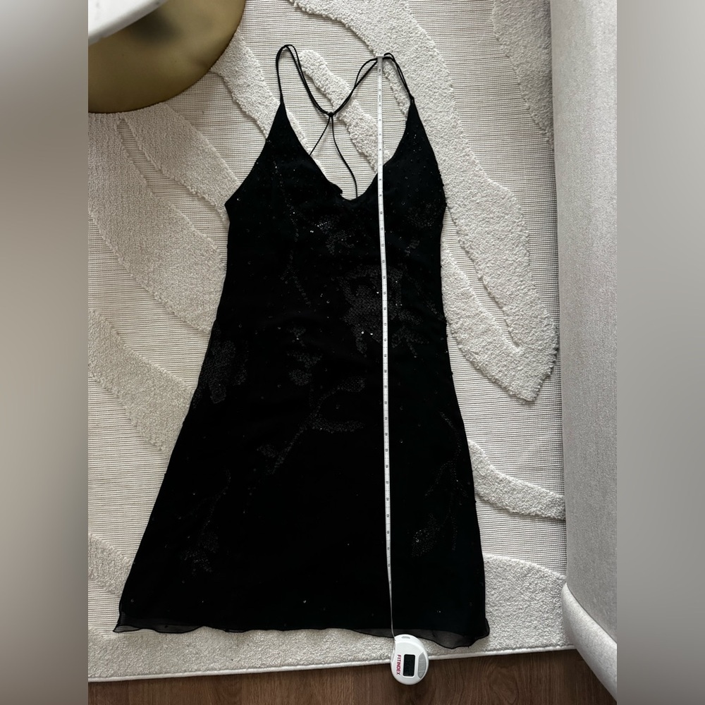 Armani Collezioni Black Sequin Beaded Dress - Picture 12 of 13